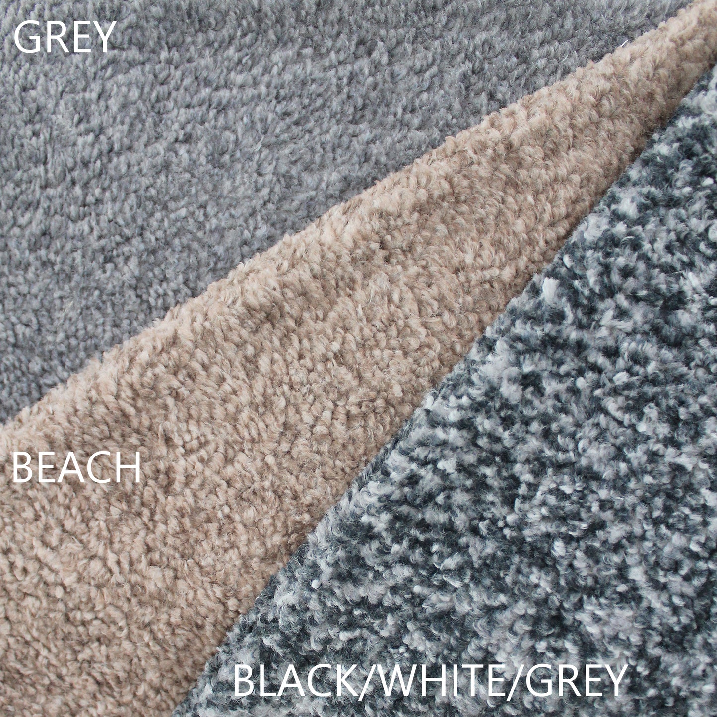 Black, White & Grey Speckled Pebble Cozy Teddy Boucle Pillow Cover