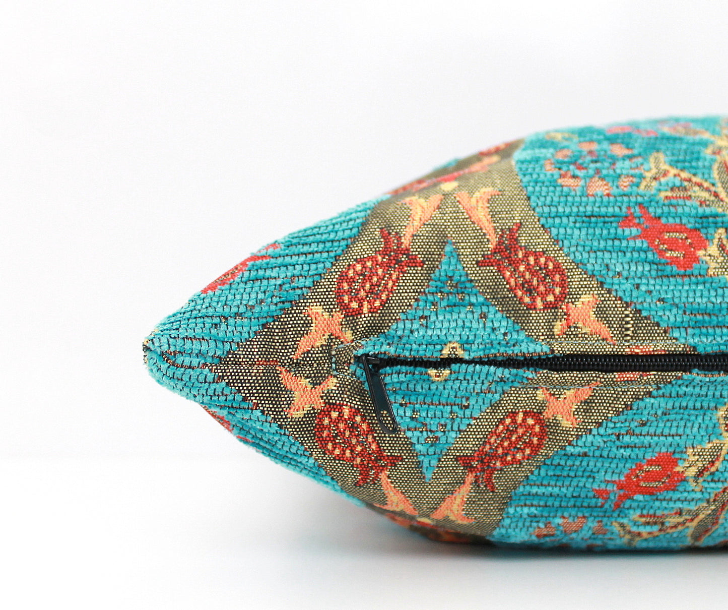 Heavy weight, heavy duty high end woven Turquoise chenille fabric. This fabric is of very high quality and carries a very rich, luxurious feel.