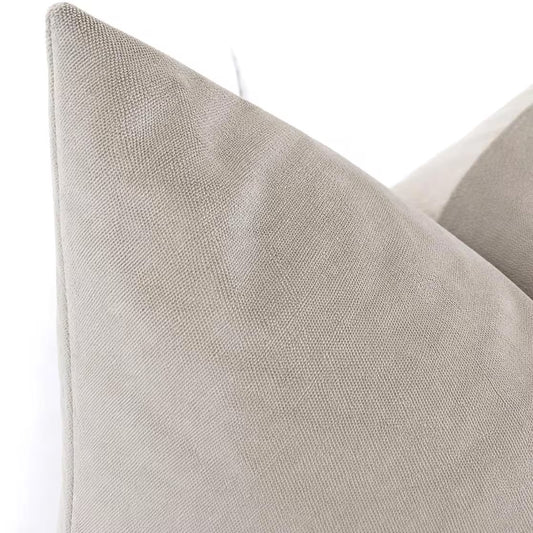 Silver Grey Velvet Pillow Cover | Luxury Light Grey Cushion