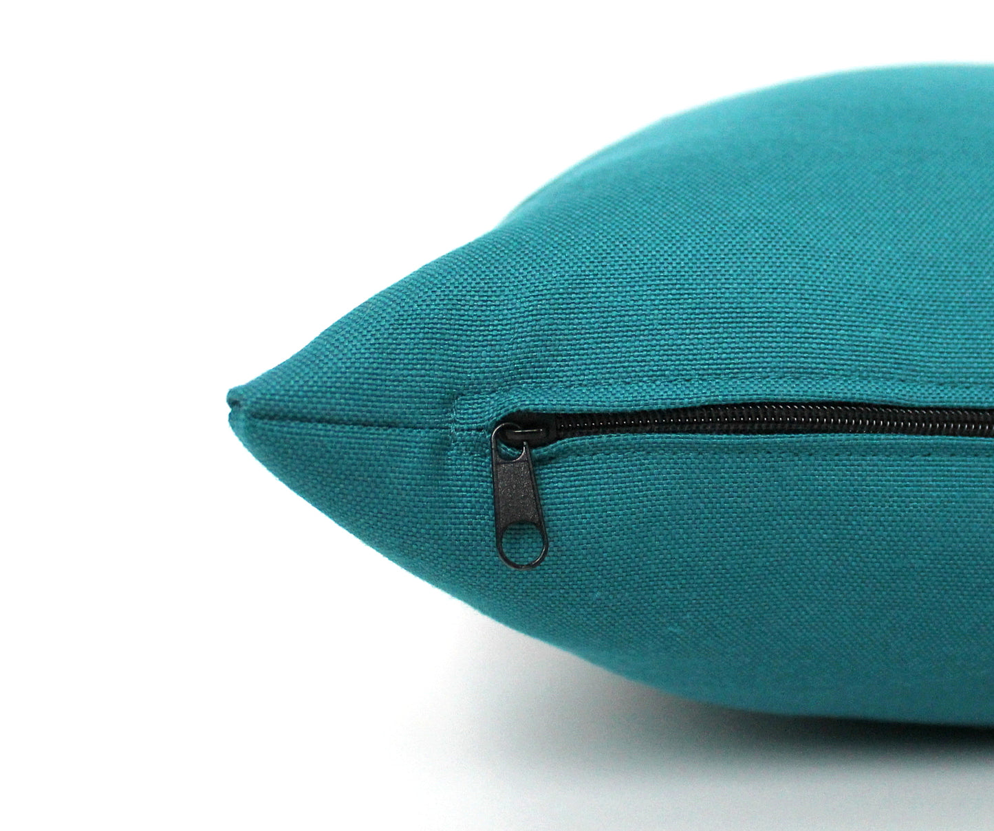 Dark Teal and Copper Colorblock Pillow Cover - Custom Metallic Stripe Color