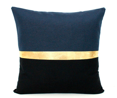 Metallic Colorblock Pillow Covers