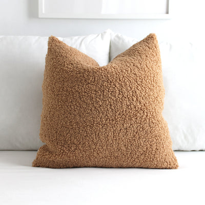Who doesn't like cuddling up to the warmth and comfort of a teddy bear? Ridiculously soft, plush, and soooo cozy, this faux fur pillow cover is a unique addition to a modern layered sofa or bed. Available in seven gorgeous colors.