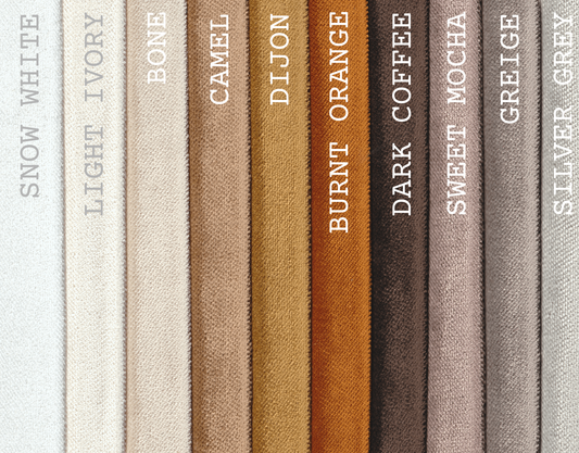 Fabric Samples for Semi Matte Velvet Pillow Covers