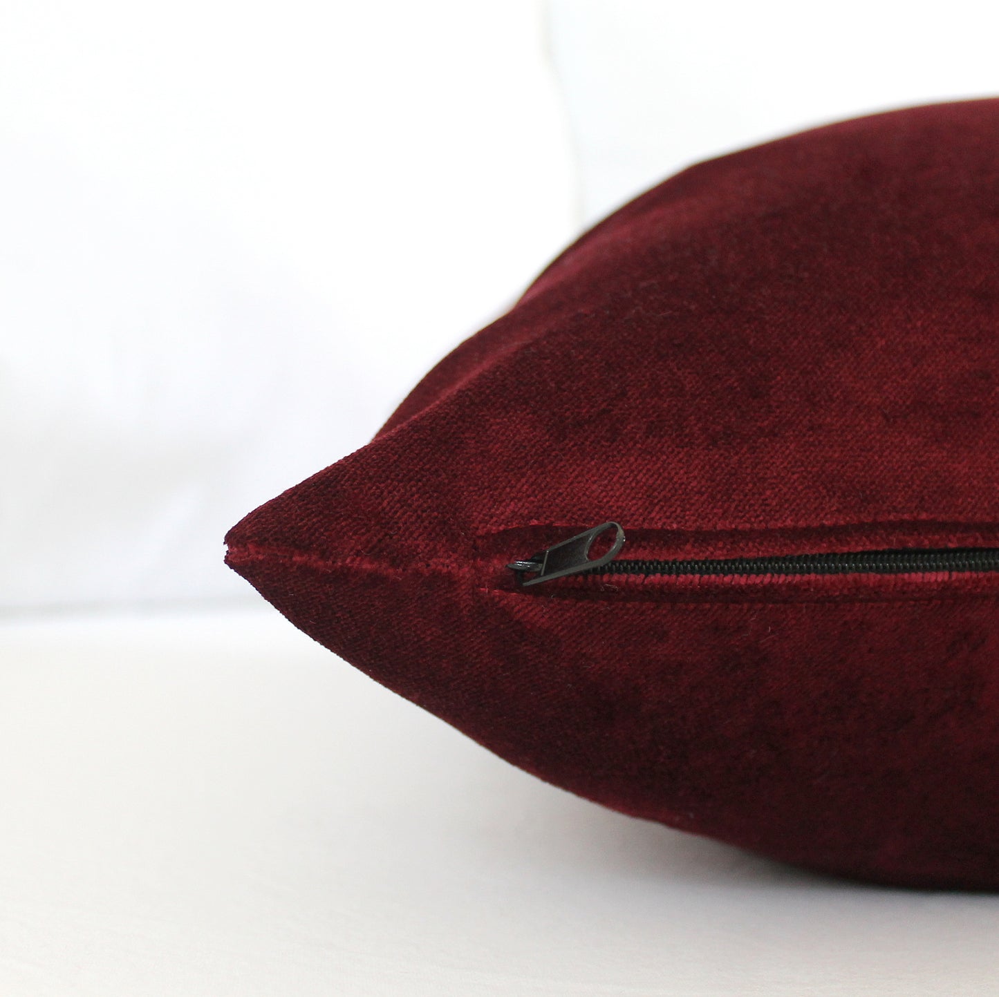 Deep Ruby Velvet Pillow Cover