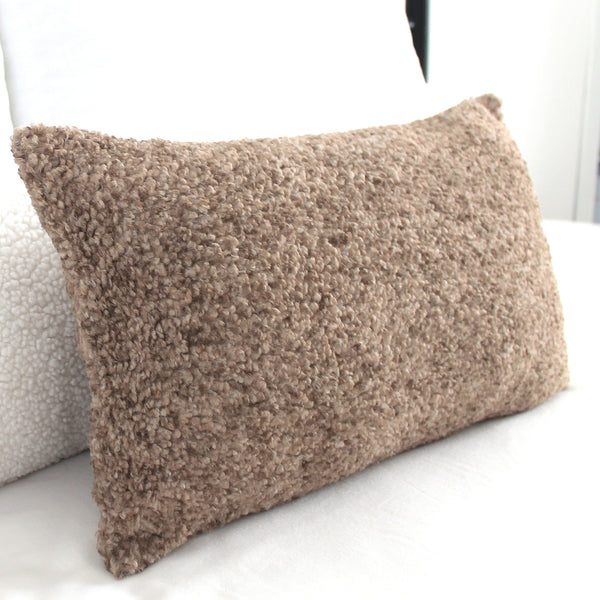 Cozy beach speckled pebble teddy pillow covers shipped with ups express made in all sizes