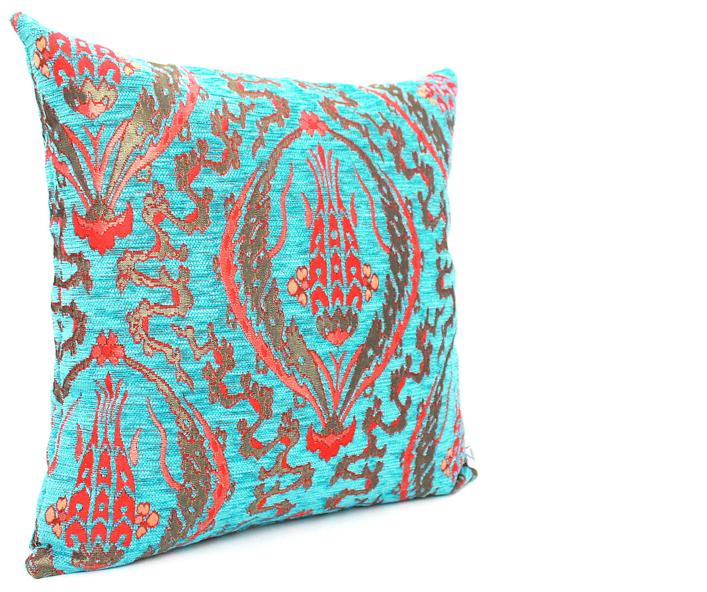 Turquoise Ottoman Turkish Kilim Pillow Cover