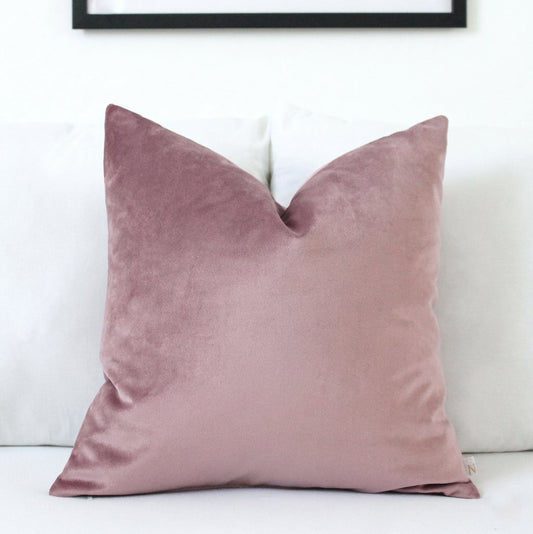 Pink Nectar Velvet Pillow Cover