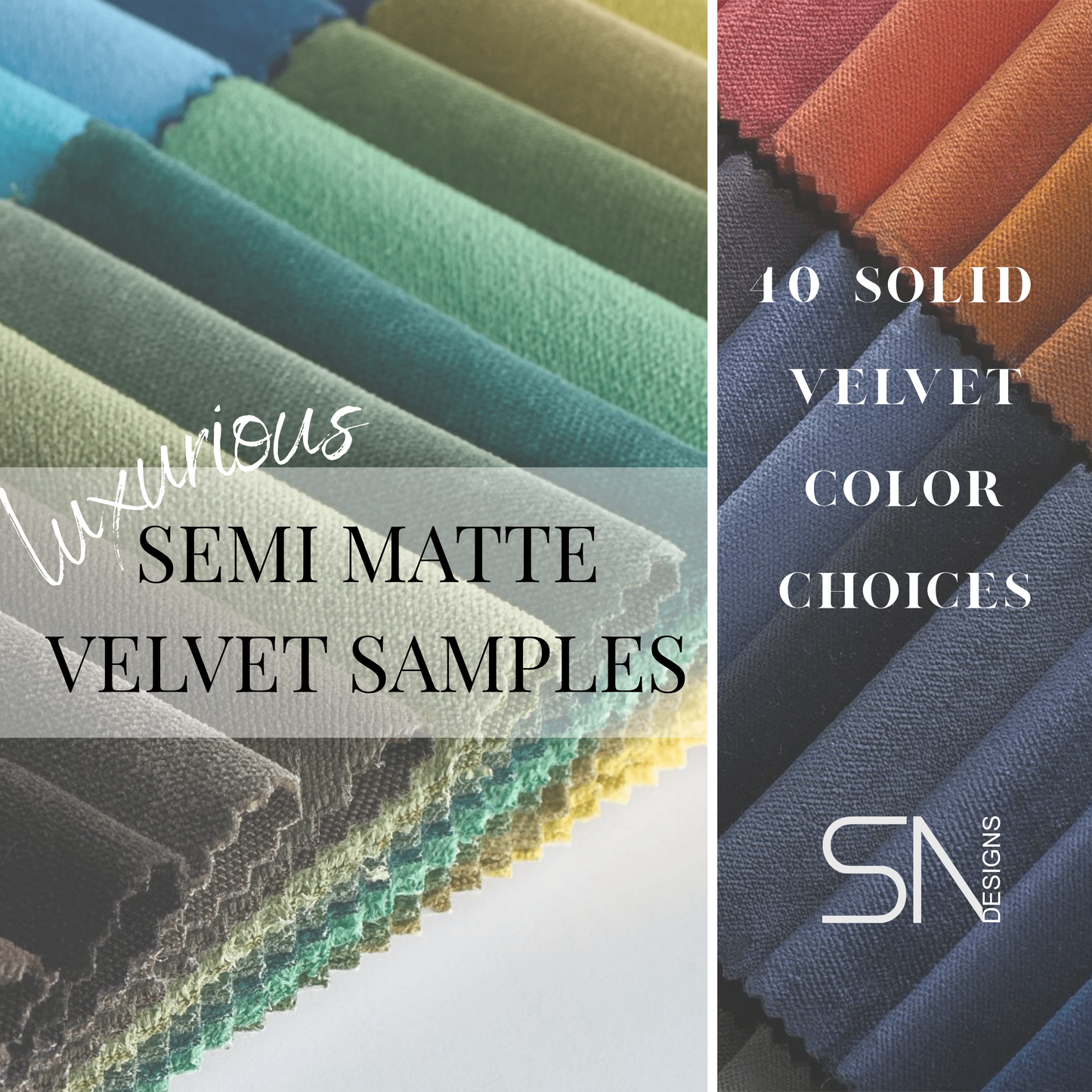 Fabric Samples for Semi Matte Velvet Pillow Covers