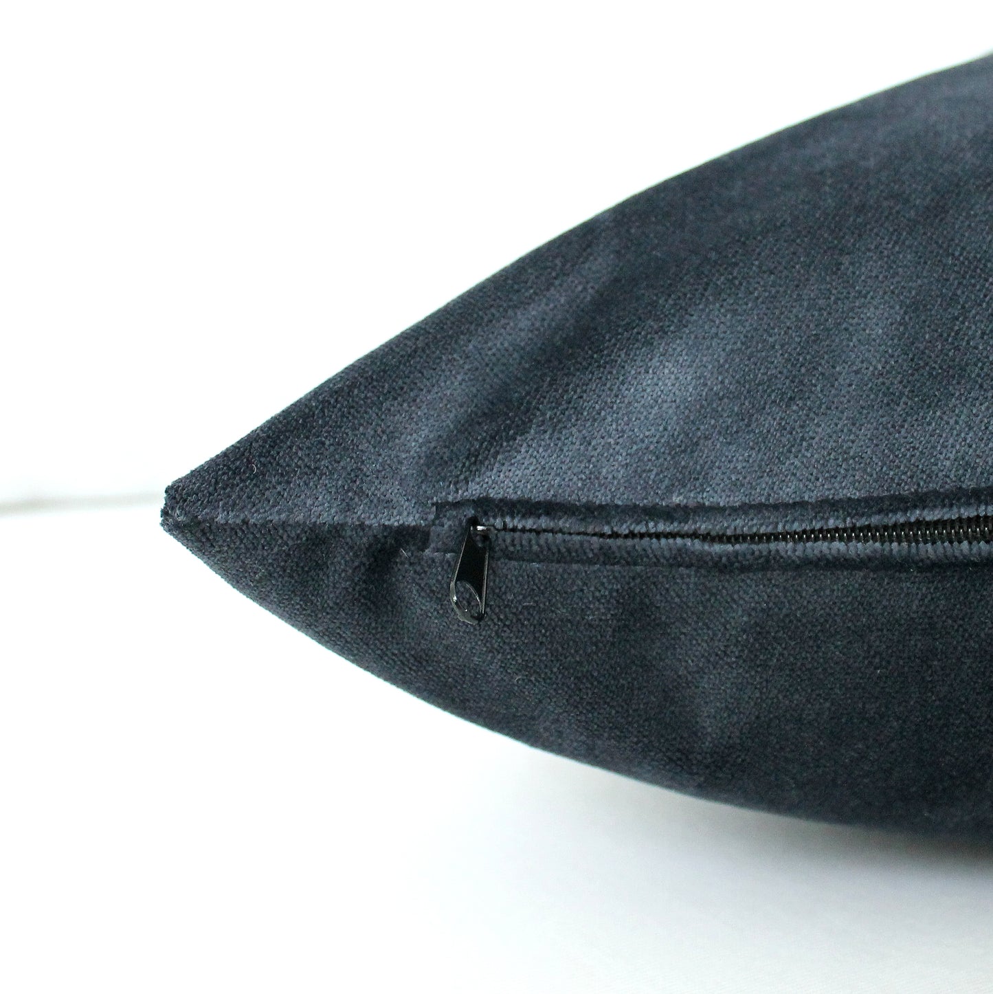 Blue Charcoal Velvet Pillow Cover