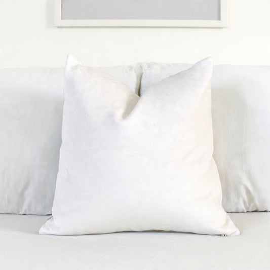Snow White Velvet Pillow Cover