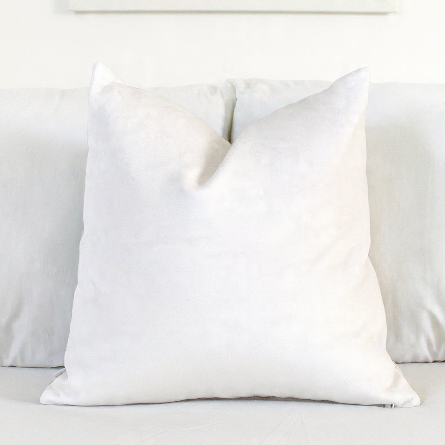 Snow White Velvet Pillow Cover