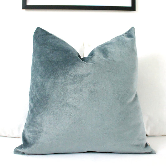 Cold Steel Velvet Pillow Cover