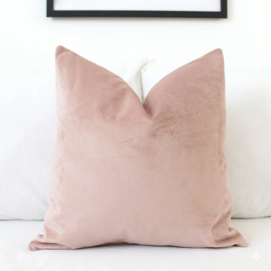 Light Blush Velvet Pillow Cover