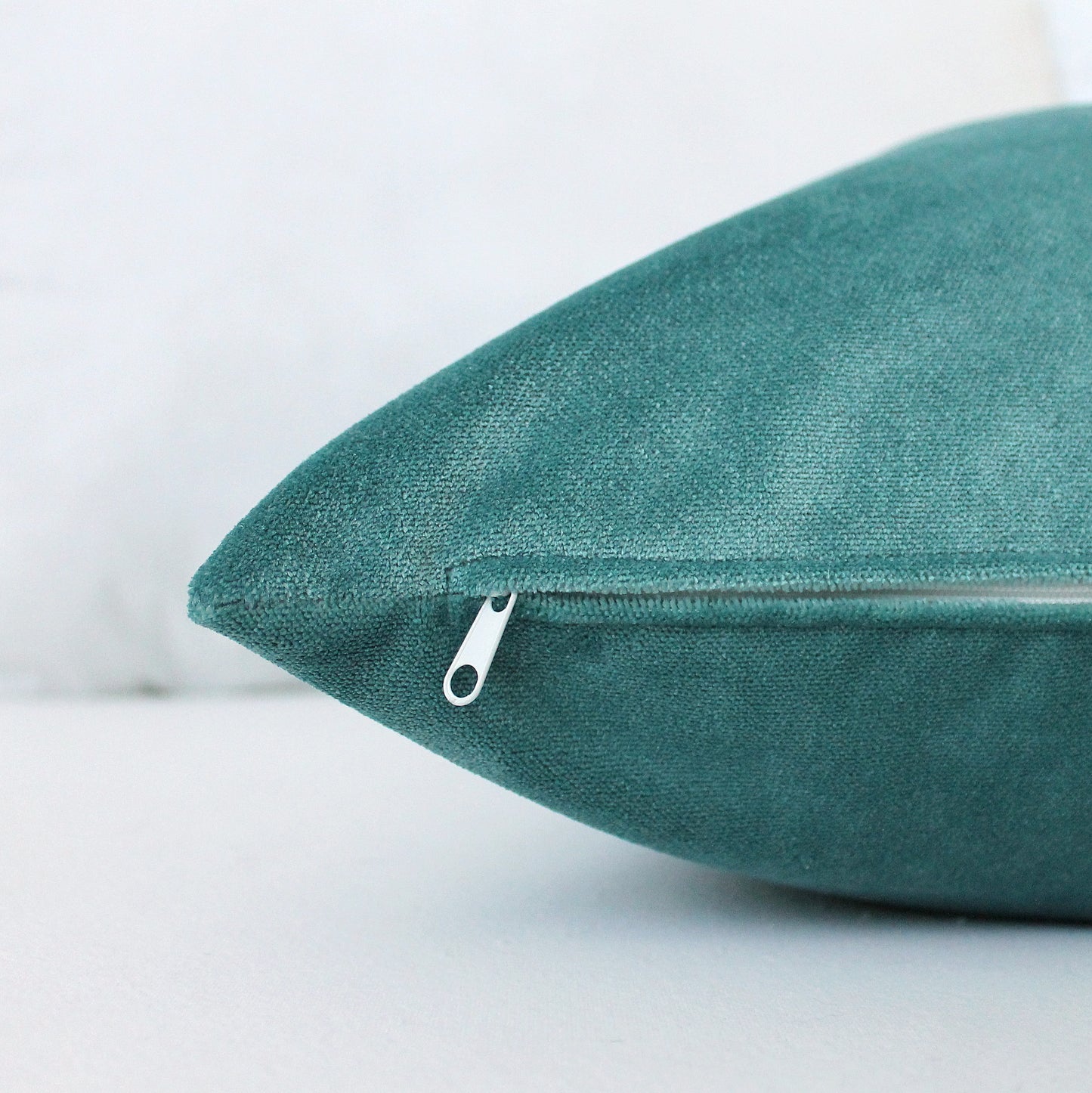 Light Teal Velvet Pillow Cover