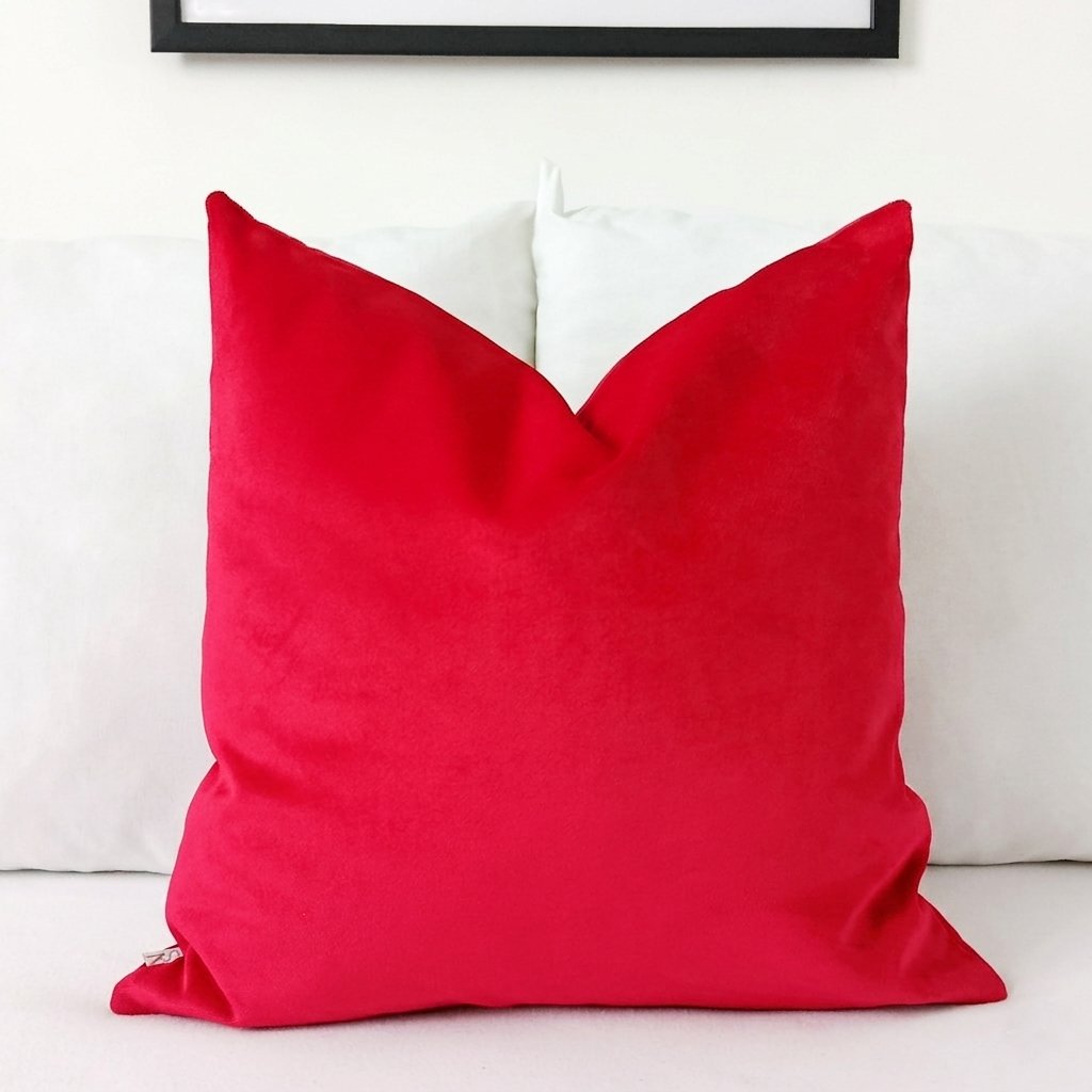 Magenta Velvet Pillow Cover | Bold Pink Luxury Cushion Covers