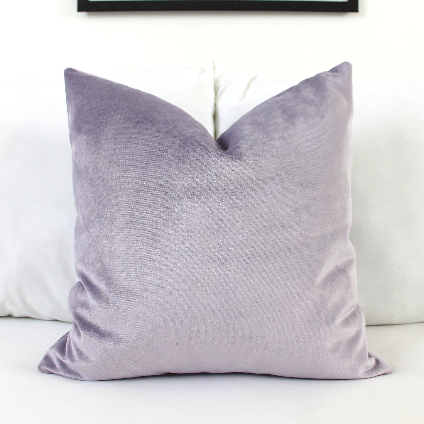 Misty Lilac Velvet Pillow Cover