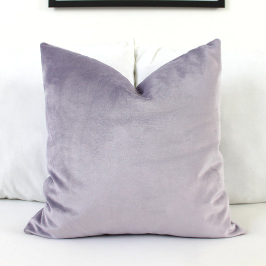 Misty Lilac Velvet Pillow Cover