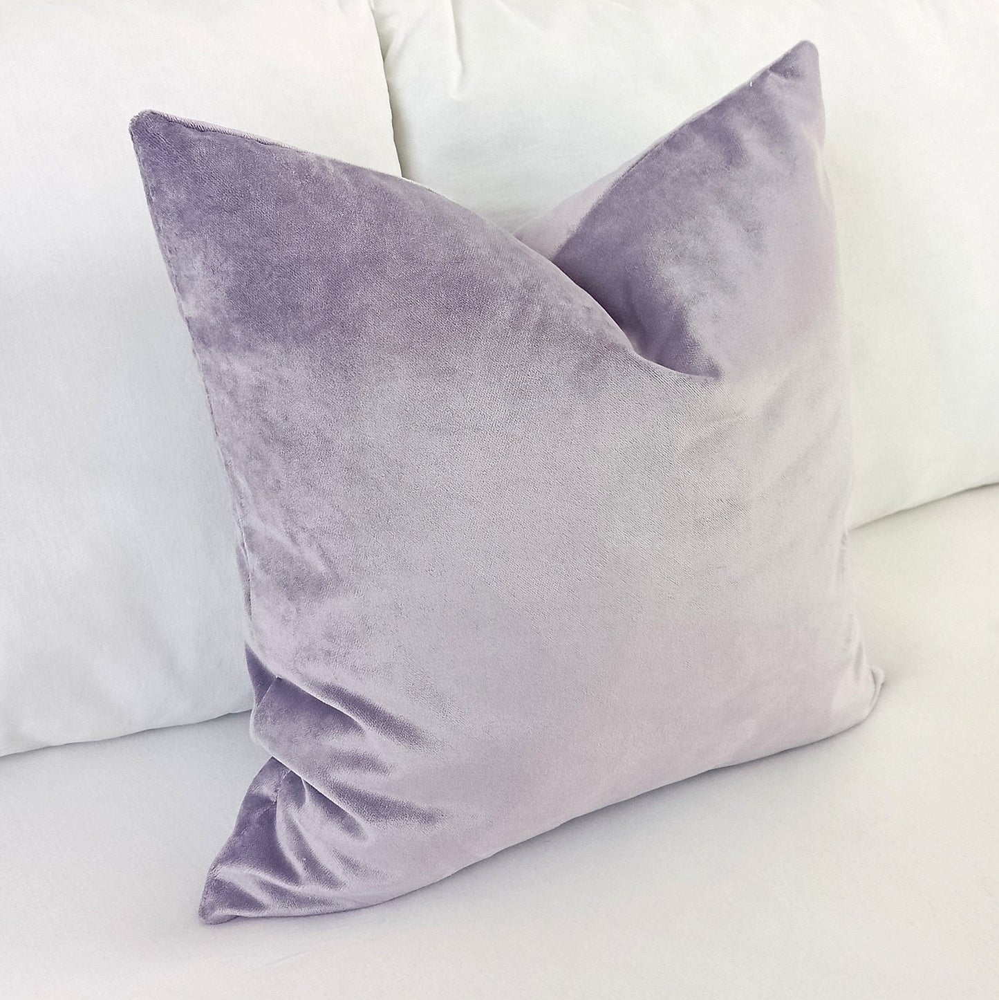 Misty Lilac Velvet Pillow Cover
