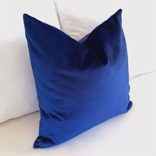Royal Navy Velvet Pillow Cover