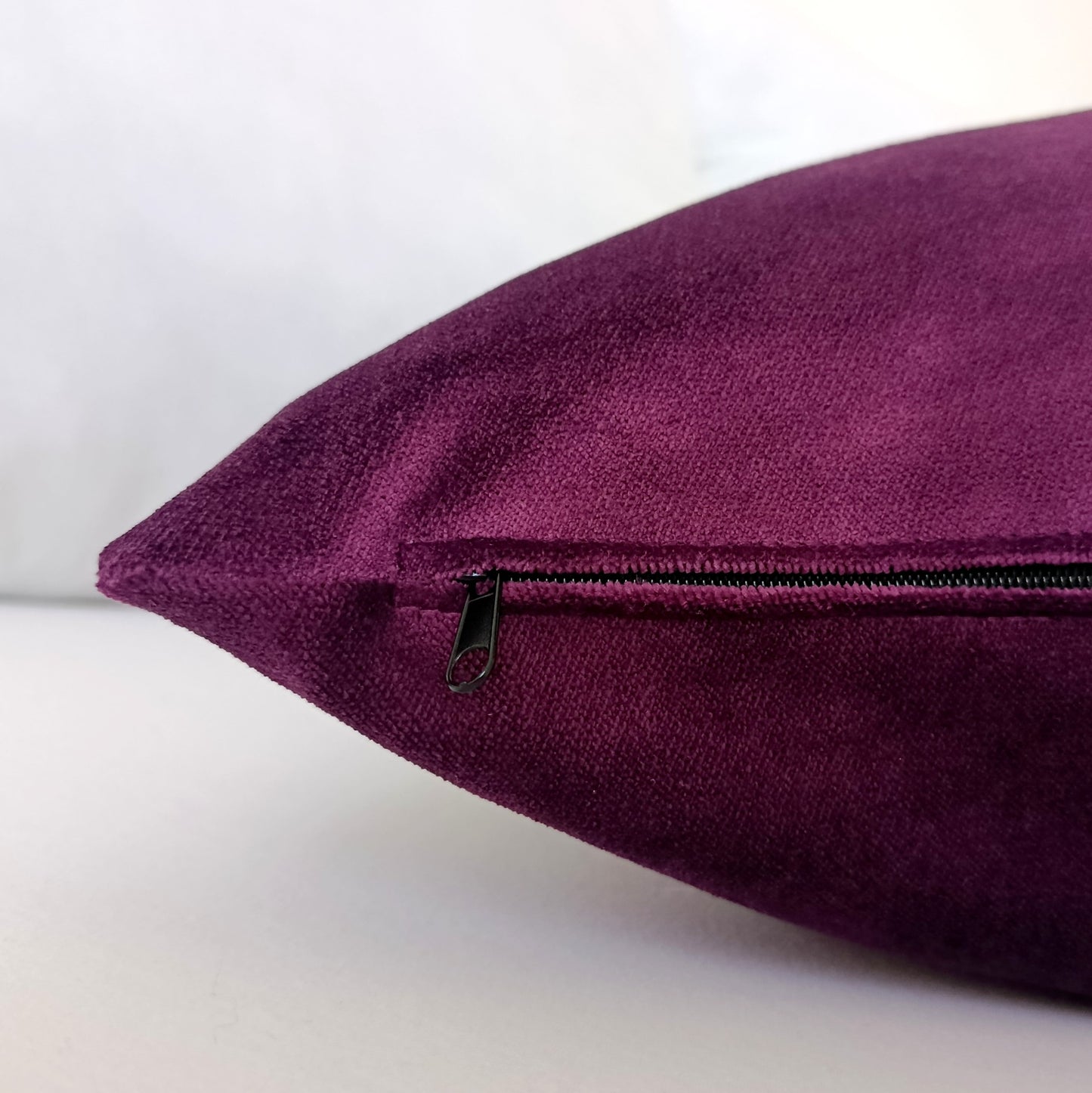 Eggplant Purple Velvet Pillow Cover