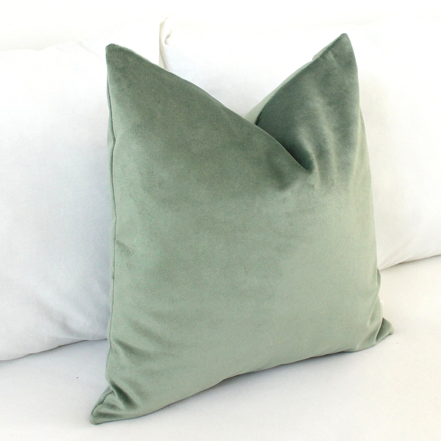 Seafoam Green Velvet Pillow Cover