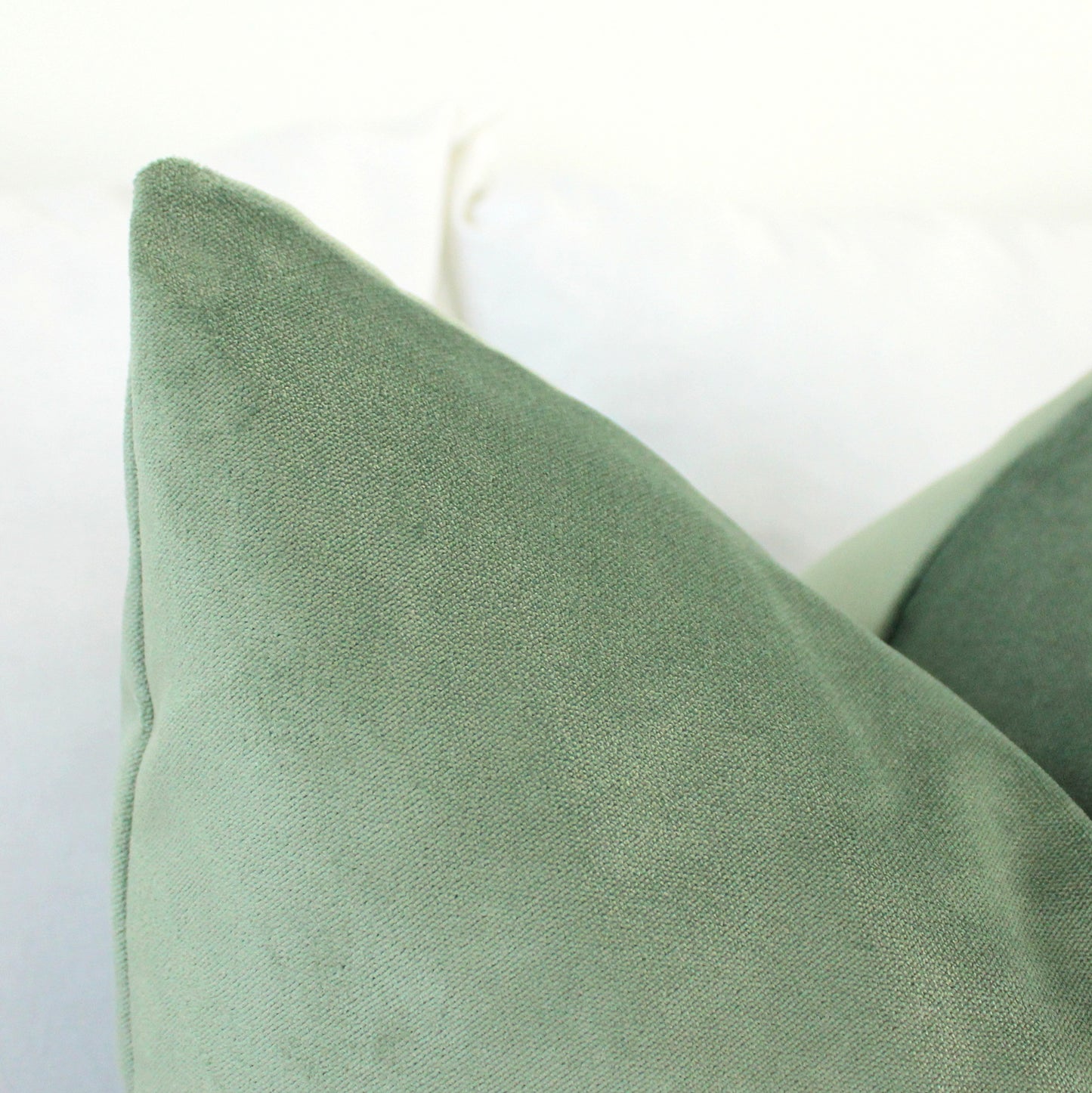 Seafoam Green Velvet Pillow Cover