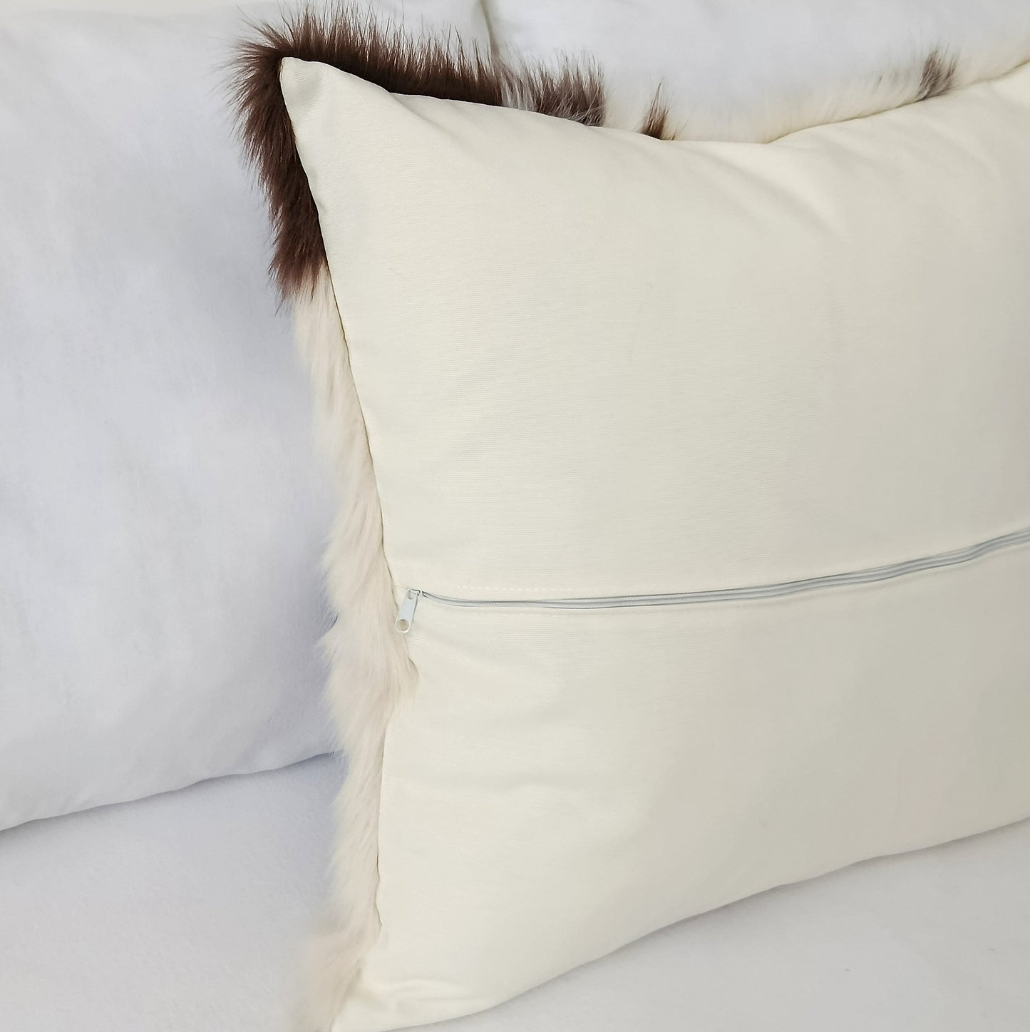 Luxury Faux Cowhide Pillow Cover | Western Faux Fur Cushion