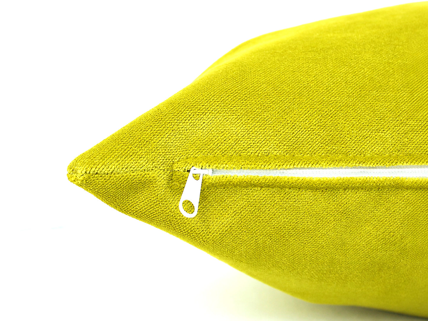 Venom Yellow Velvet Pillow Cover | Bold Chartreuse Cushion
