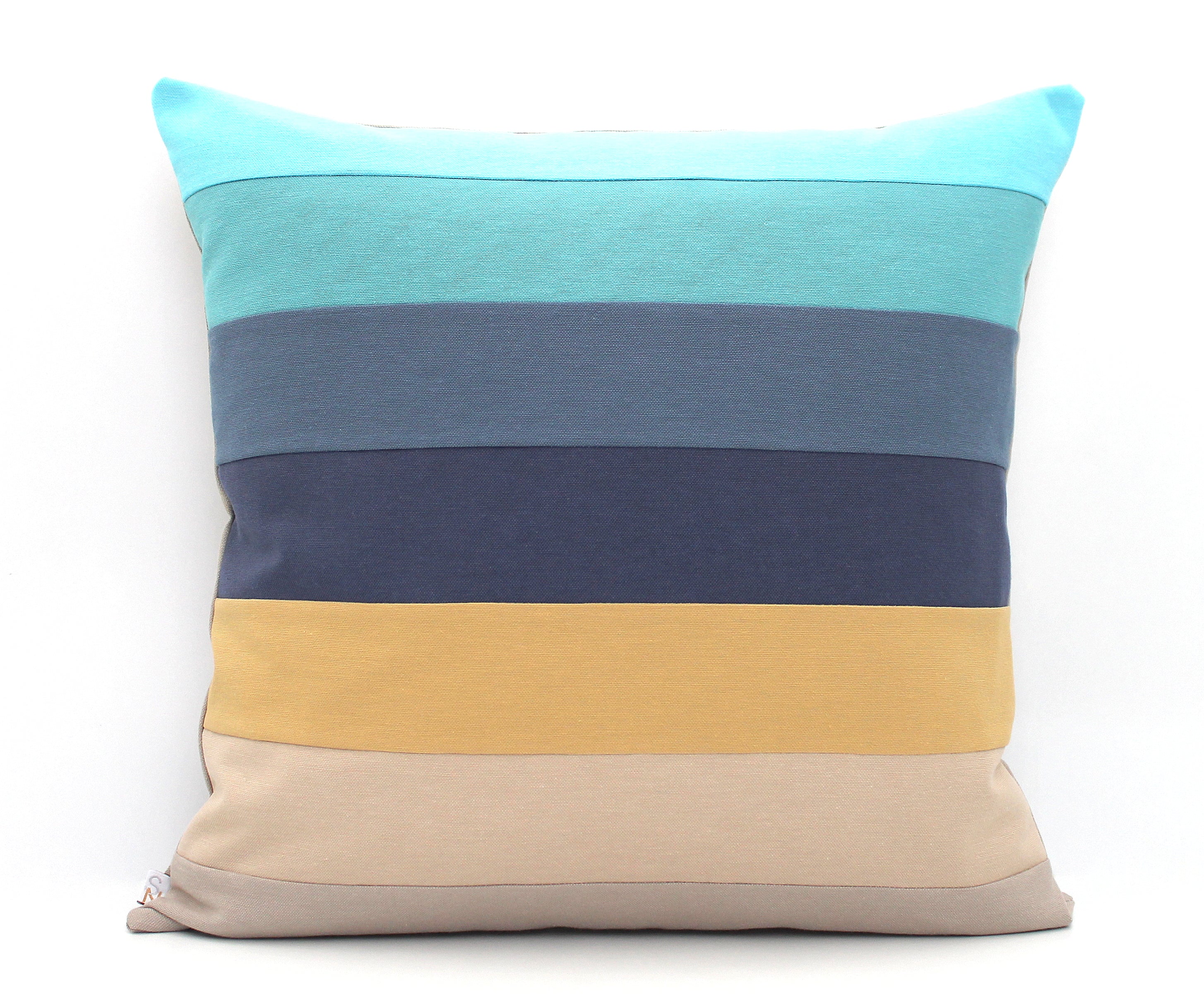 Beach House Textured Colorblock Throw Pillow Cover – SNdsigns