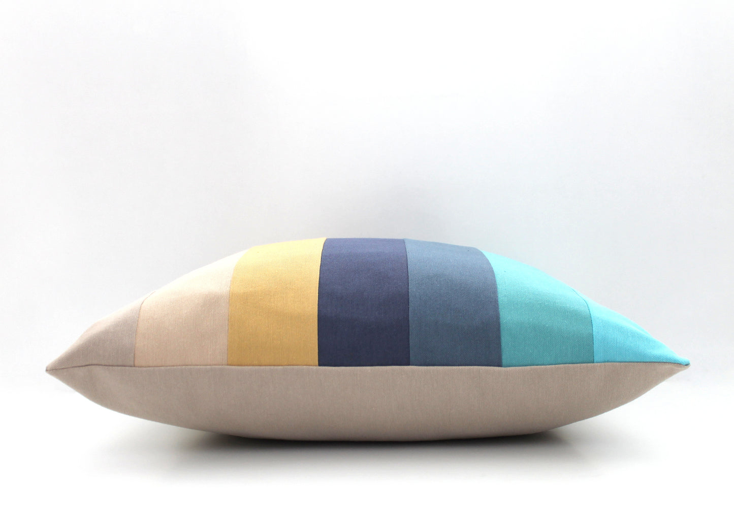 Beach House Textured Colorblock Throw Pillow Cover