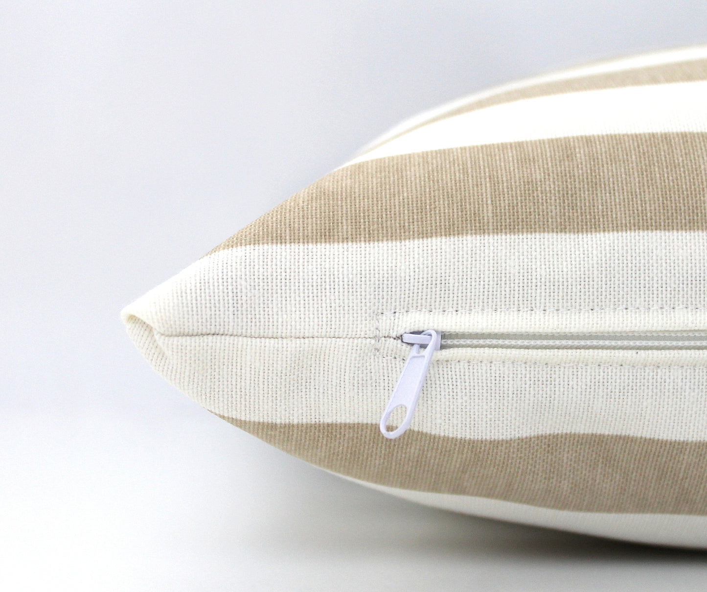 Light Grey, Beige and off White Colorblock Pillow Cover