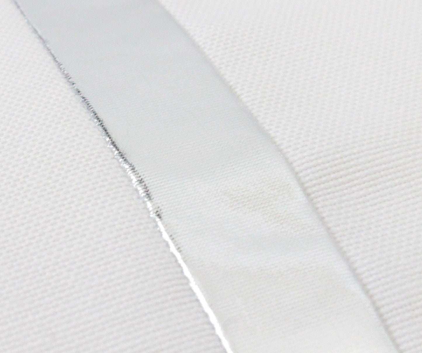 White and Silver Colorblock Pillow Cover
